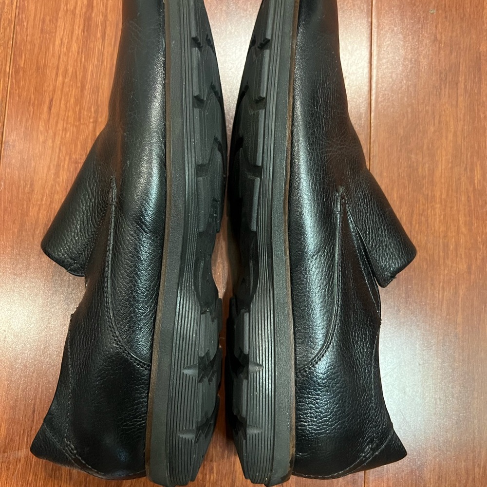 DelLaRentis Black Leather Men's Slip-On Loafers - Picture 7 of 10